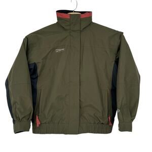 Columbia Bugaboo 1986 Interchange 3-IN-1 Jacket Women's Large Olive‎ Green Pink